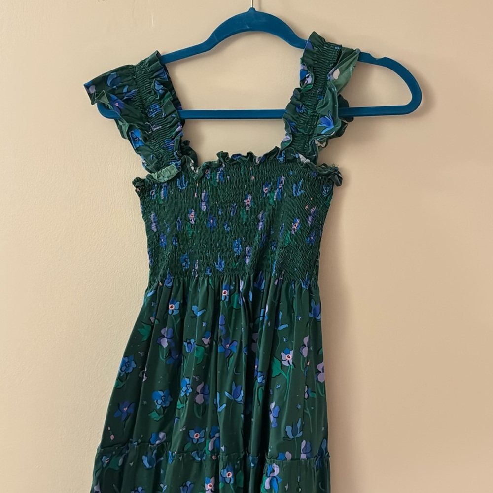Hill House Home Ellie Nap Dress in Emerald Space Emerald